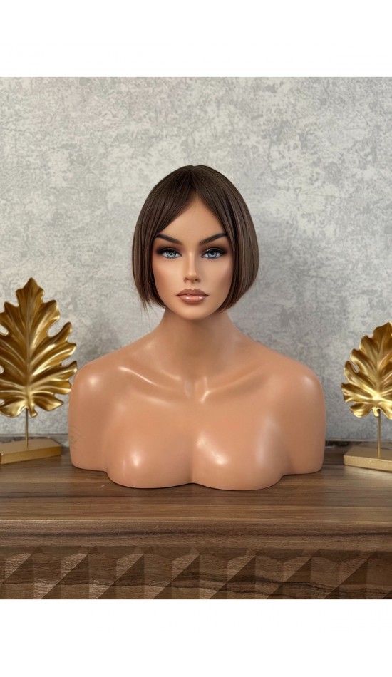 Luxury yeni sezon bob model kumral peruk