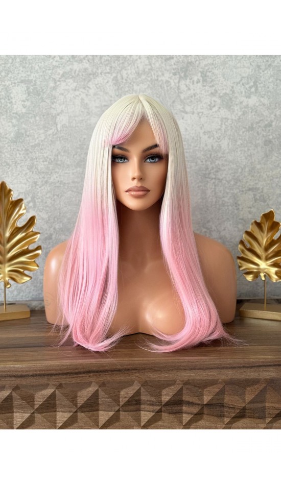 soğuk sarı pink rengi Gerçek Saç Dokusunda  Vip Modeler